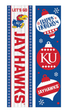 46" Double Sided Leaner, University of Kansas, Christmas