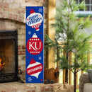 46" Double Sided Leaner, University of Kansas, Christmas