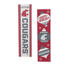 46" Double Sided Leaner, Washington State University, Christmas