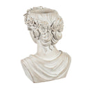 14" Female Head Bust Statue Planter