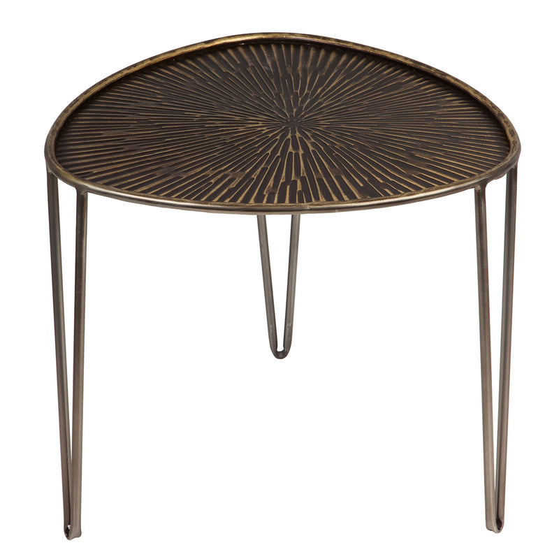 Leaf Shape Metal Nested Side Tables, Set of 3,8f00459