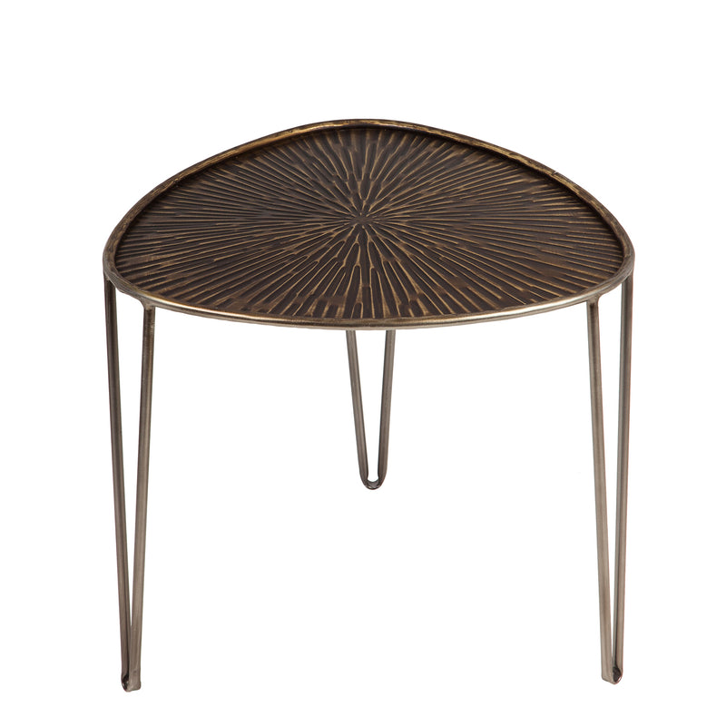 Leaf Shape Metal Nested Side Tables, Set of 3,8f00459