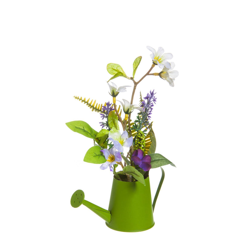 Mini Florals in Garden Watering Can, 4 ASST,8flp072