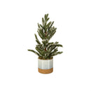 Woodland Storybook Faux Floral Table Decor Mini Frosted Tree with Pot, 11", CDU
