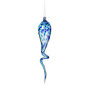 Outdoor Glass Swirly Ornament, Set of 3