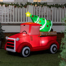 5.6ft Wide EverInflatable, Red Truck & Christmas Tree