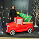 5.6ft Wide EverInflatable, Red Truck & Christmas Tree