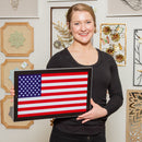 LED Wall Decor, Rectangle, American Flag,8led001rt