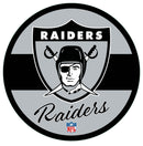 Las Vegas Raiders NFL Football Large Round Vintage Edgelite LED Decor