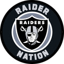 Las Vegas Raiders NFL Football Large Round Edgelite LED Decor