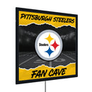 Pittsburgh Steelers 23"H x 23"L LED Wall Decor, Edgelite, Square