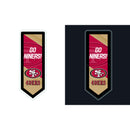 San Francisco 49ers NFL Football Pennant Glazelite LED Decor