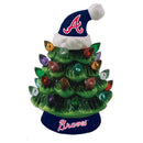 Atlanta Braves Mini LED Tabletop Christmas Tree 4"