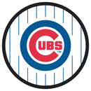 Chicago Cubs Baseball Pinstripe Round LED Wall Decor
