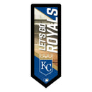 Kansas City Royals Baseball Pennant Glazelite LED Decor