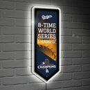 Los Angeles Dodgers LED Wall Decor, Pennant, World Series Champions 2024
