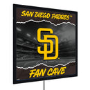 San Diego Padres 23"H x 23"L LED Wall Decor, Edgelite, Square