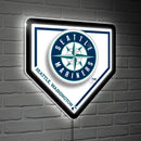 Seattle Mariners, LED Wall Decor, Edgelite, Baseball Homeplate