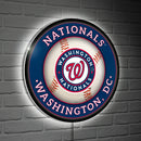 Washington Nationals Baseball Large Round Edgelite LED Decor