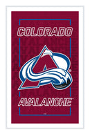 Colorado Avalanche Hockey Rectangle Neolite LED Decor