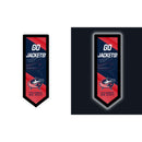 Columbus Blue Jackets Hockey Pennant Glazelite LED Decor