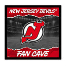 New Jersey Devils 23"H x 23"L LED Wall Decor, Edgelite, Square