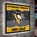 Pittsburgh Penguins 23"H x 23"L LED Wall Decor, Edgelite, Square