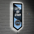 LED Wall Decor, Edgelite, Hockey Pennant, Utah Mammoth