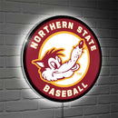 Northern State University College Baseball Large Round Edgelite LED Decor