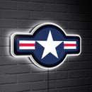 US Air Force LED Wall Decor, Glazelite, Roundel Logo