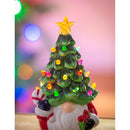 8" LED Ceramic Gnome Table Décor