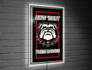 22"H x 14"L NeoLite Wall Decor, Rectangle, University of Georgia,8led914nlrt