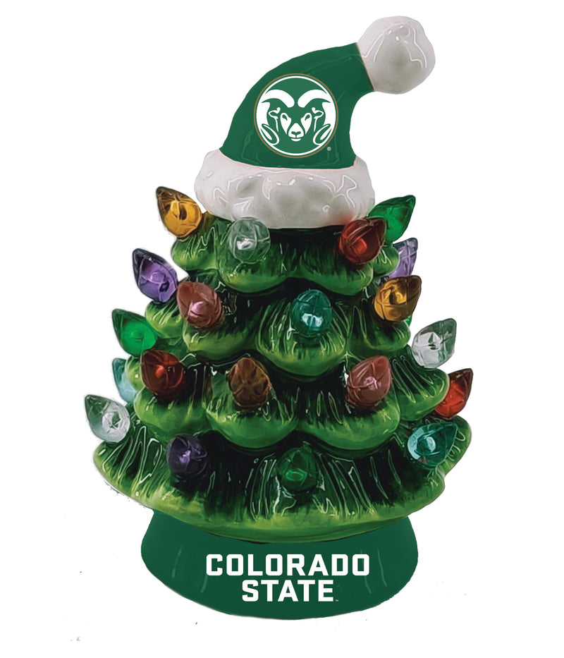 4" Mini LED Tabletop Christmas Tree, Colorado State University,8led934mt