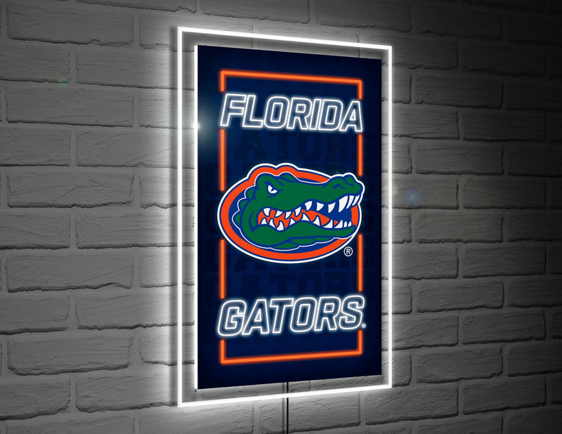 22"H x 14"L NeoLite Wall Décor, Rectangle, University of Florida,8led939nlrt