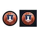 University of Illinois College Basketball Small Round Edgelite LED Decor