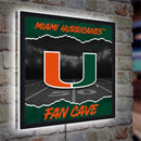 University of Miami 23"H x 23"L LED Wall Decor, Edgelite, Square