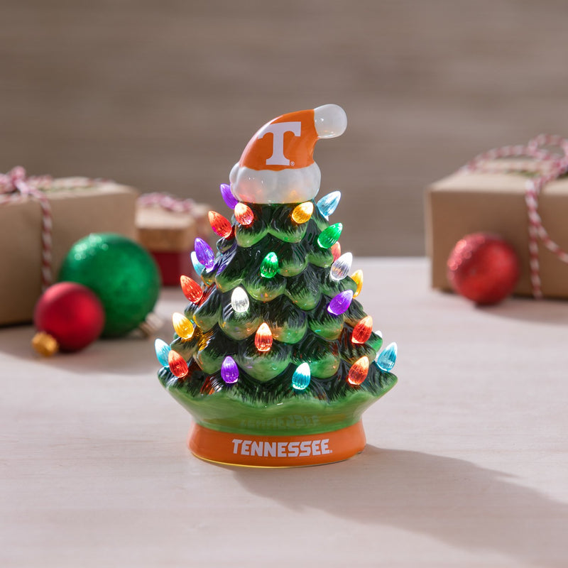 8" LED Ceramic Christmas Tree, University of Tennessee,8led955t