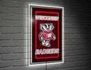 22"H x 14"L NeoLite Wall Decor, Rectangle, University of Wisconsin-Madison,8led984nlrt