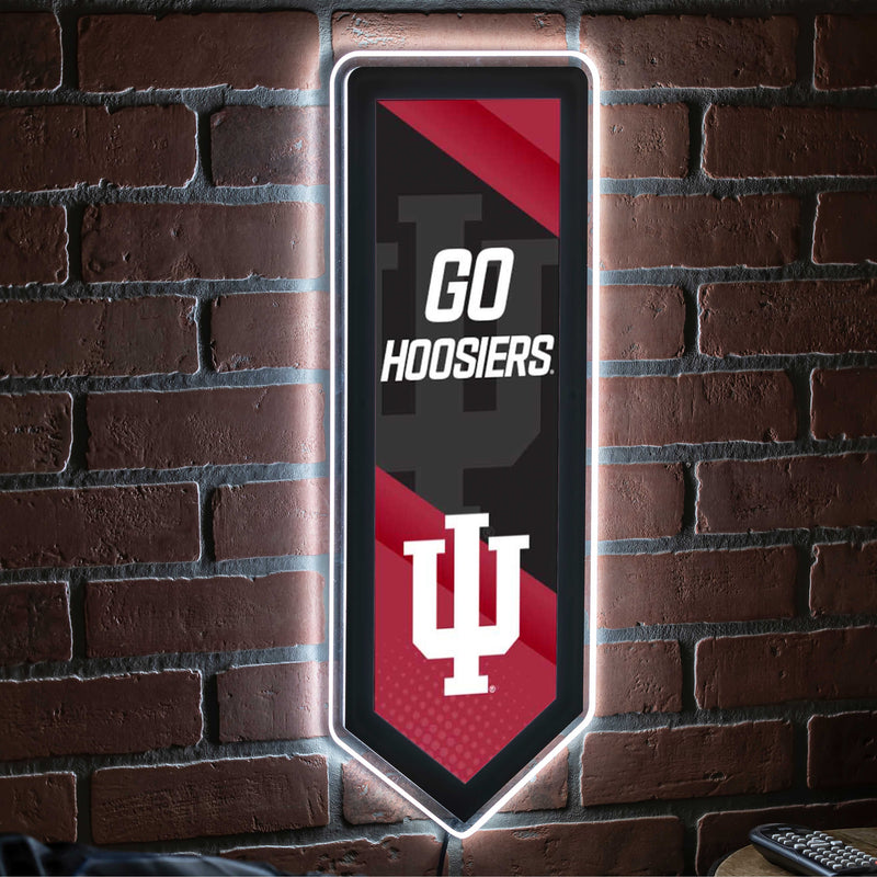 LED Wall Décor, Pennant, University of Indiana,8led995pen