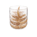 Dried Floral Mini Glass Planter, 4"H