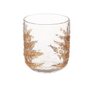 Dried Floral Mini Glass Planter, 4"H