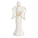 Nativity Table Décor Angel with Heart Ceramic Set