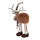 21" Standing Fabric Moose with Hat and Scarf Tabletop Décor