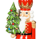 13" LED Resin Christmas Nutcracker Table Decor, 2 Asst., Tree/Wreath,8tal001