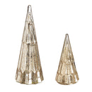 LED Glass Tree Table Decor, Set of 2