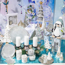 Season to Sparkle LED Table Decor Glass Teardrop, Set of 2