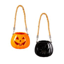 Haunted House 4.25" LED Ceramic Jack O'Lantern Pumpkin Table Décor in CDU