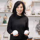 LED Snowball with Embossed Winter Scene Table Decor Set,8tal177