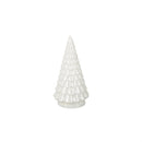 LED Glass Tree Table Decor Set, White