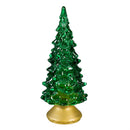 Shades of Emerald LED Table Decor Tree Acrylic, CDU, 5.5"H